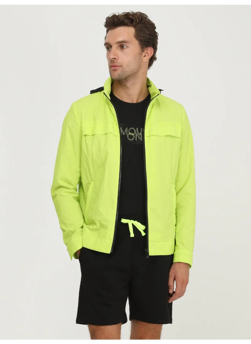 Kip Hooded Yellow Men's Raincoat MNT-482