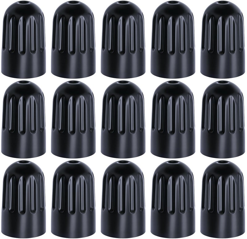 MEAJOO 15PCS TPMS Tire Valve Long Stem Caps, Black Plastic Wheel Tire Valve Stem for TR20008 TPMS, Universal Long Stem Caps for Cars, SUV, Trucks, Bikes, Motorcycles, Bicycles - Image 1
