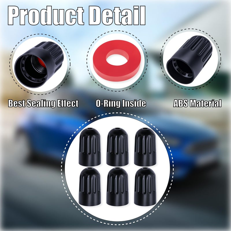 MEAJOO 15PCS TPMS Tire Valve Long Stem Caps, Black Plastic Wheel Tire Valve Stem for TR20008 TPMS, Universal Long Stem Caps for Cars, SUV, Trucks, Bikes, Motorcycles, Bicycles - Image 4