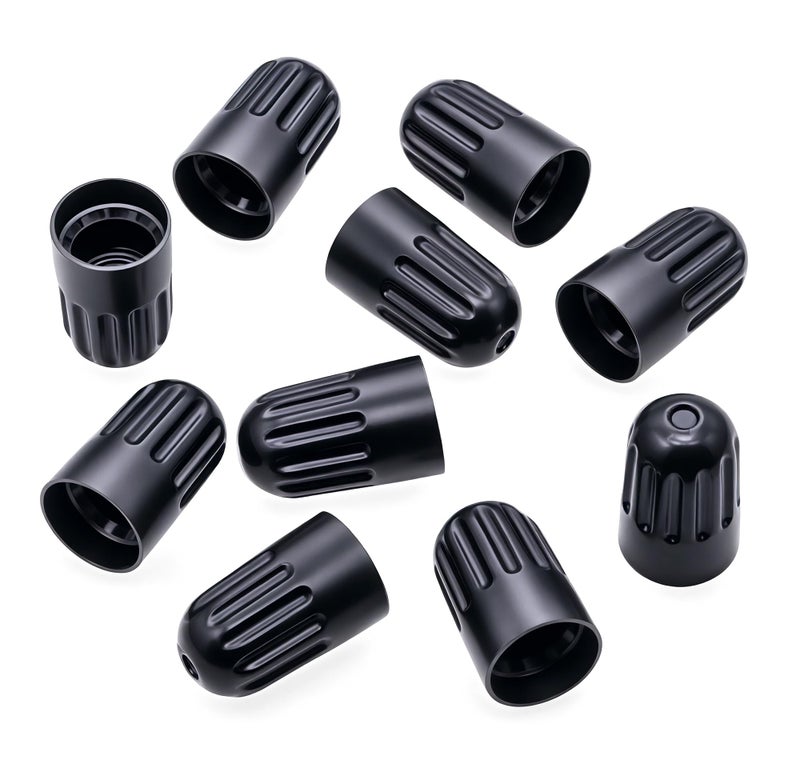MEAJOO 15PCS TPMS Tire Valve Long Stem Caps, Black Plastic Wheel Tire Valve Stem for TR20008 TPMS, Universal Long Stem Caps for Cars, SUV, Trucks, Bikes, Motorcycles, Bicycles - Image 2