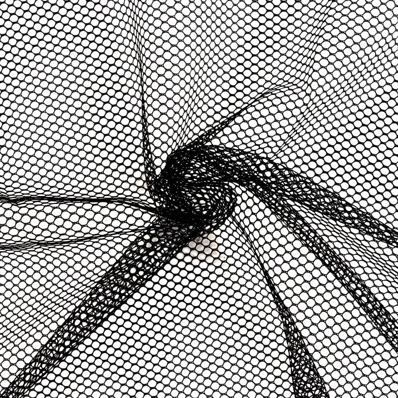 FSWCCK Black Mesh Fabric, 62 x 59 Inch Soft Mesh Netting Slightly Stretchy for Shopping Bag, Backpack Pocket and Straps and Netting Clothes (Black) - Image 1