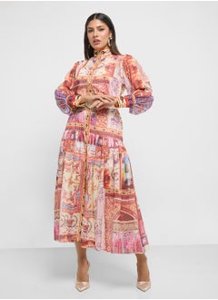 Khizana Abstract Print Dress  - Image 1