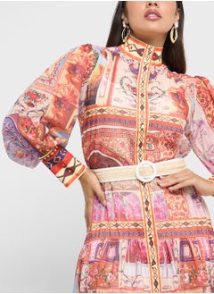 Khizana Abstract Print Dress  - Image 3