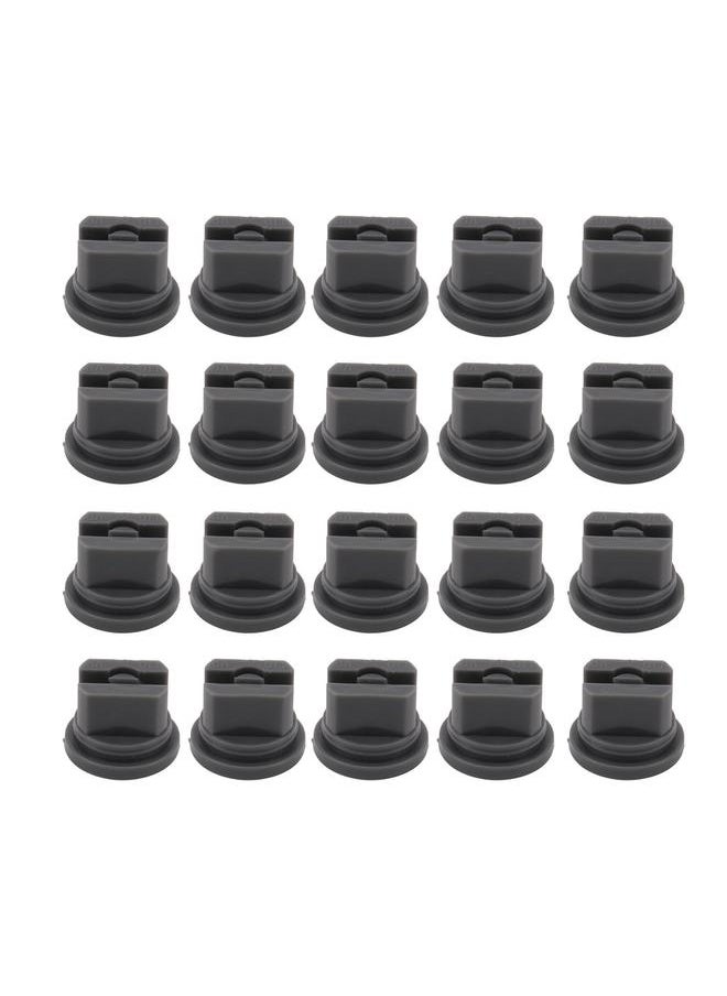 Thoraya 20 Pcs Flat Fan Spray Tip Uniform Spray Distribution 110 Degree Agricultural Sprayer Atomizing Nozzle 30.2mm Bore Diameter  - Image 1