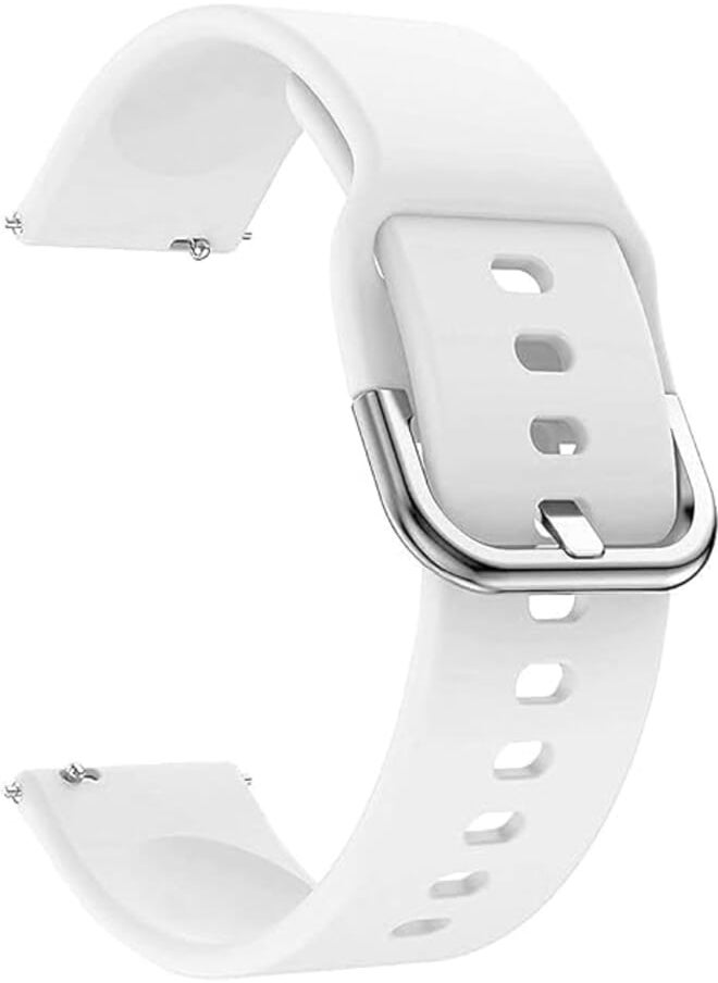 Next Next store Silicone Band 20MM For Amazfit GTS 3/GTS 2, BIP U, BIP U PRO, BIP, BIP S, BIP LITE, POP PRO, GTR 42MM,GTS 2E,GTS 2 Mini (White) 