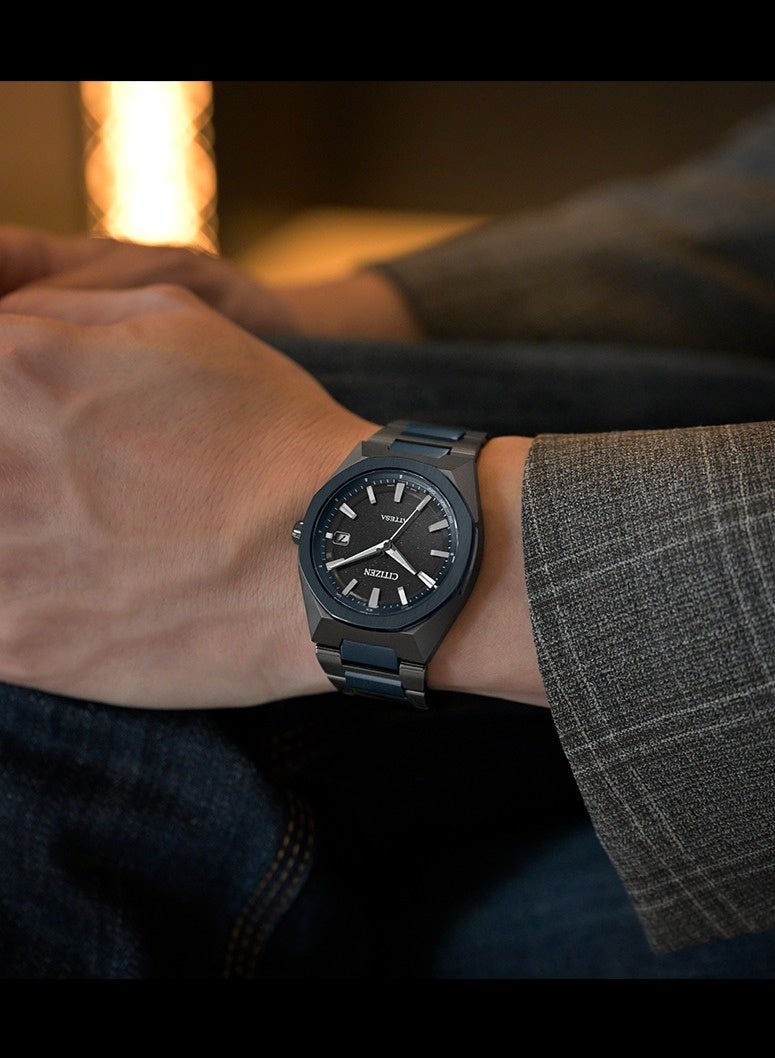 CITIZEN Limited Edition Attesa Eco-Drive Radio-Controlled Men’s Watch CB3046-76E, 39mm Black Dial, Super Titanium Case & Bracelet, 100 m WR - Image 5