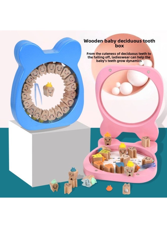 Children's Deciduous Teeth Storage Box Boys And Girls Teeth Souvenir Box Creative Baby Lanugo Umbilical Cord Collection Box Wholesale-Color:Babe Mouse-Pink  - Image 3