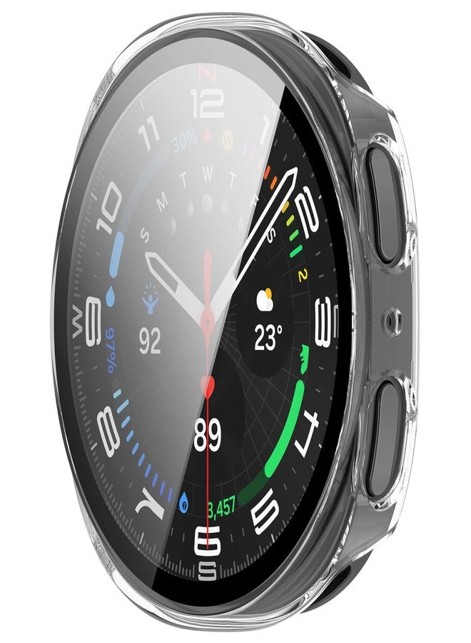 FanTEK Compatible for Samsung Galaxy Watch 8 40mm Watch Case for Women Men, Scratch Resistant Shock Absorbing Case, Clear - Image 4