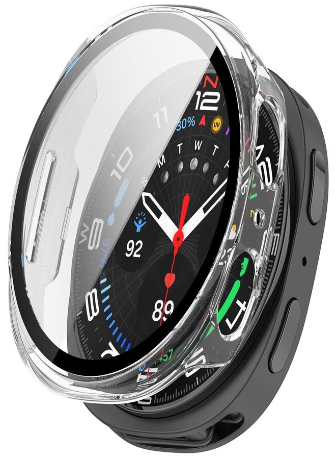 FanTEK Compatible for Samsung Galaxy Watch 8 40mm Watch Case for Women Men, Scratch Resistant Shock Absorbing Case, Clear - Image 1