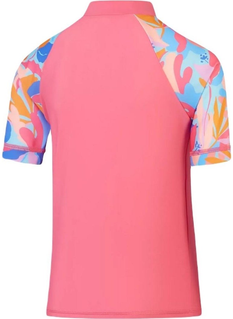 speedo 8-1173116773 Ss Pnl Sun Top Jf Girls Sunscreen T-Shirt  - Image 3