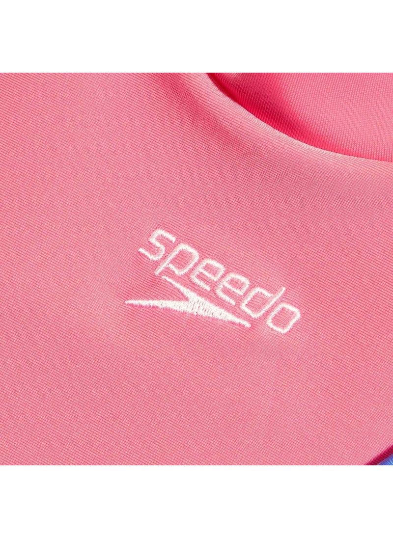 speedo 8-1173116773 Ss Pnl Sun Top Jf Girls Sunscreen T-Shirt  - Image 2