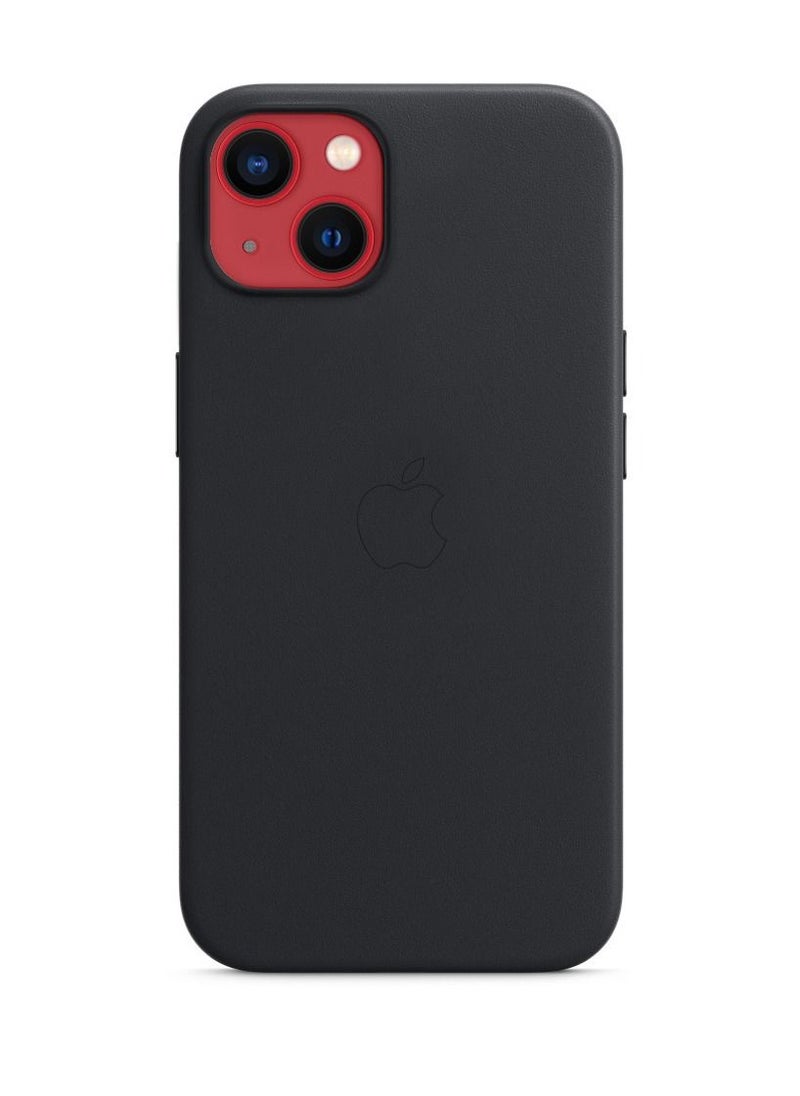 CATANES - iPhone 13 Premium Leather Case with Magsafe Wireless Charging Compatible Ultra Slim Shockproof Cover Black - Image 1