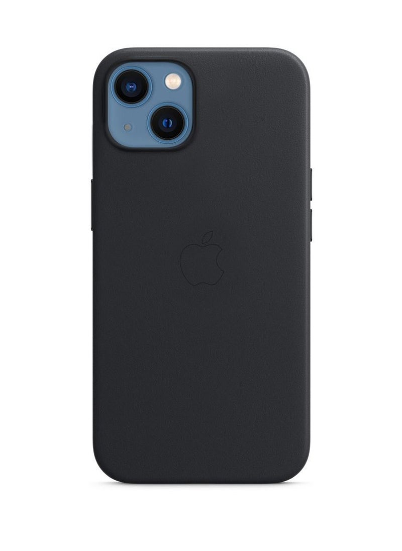 CATANES - iPhone 13 Premium Leather Case with Magsafe Wireless Charging Compatible Ultra Slim Shockproof Cover Black - Image 1