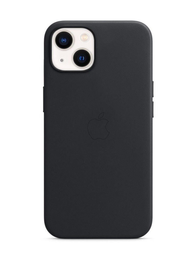 CATANES - iPhone 13 Premium Leather Case with Magsafe Wireless Charging Compatible Ultra Slim Shockproof Cover Black - Image 1