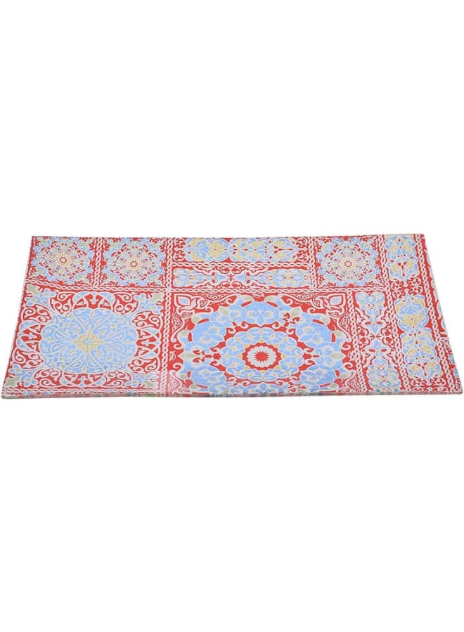 Rosa By Fathy Mahmoud High Quality Glass Rectangle Serving Plate, 31.5 * 16.5Cm - Yameesh Red - Image 1