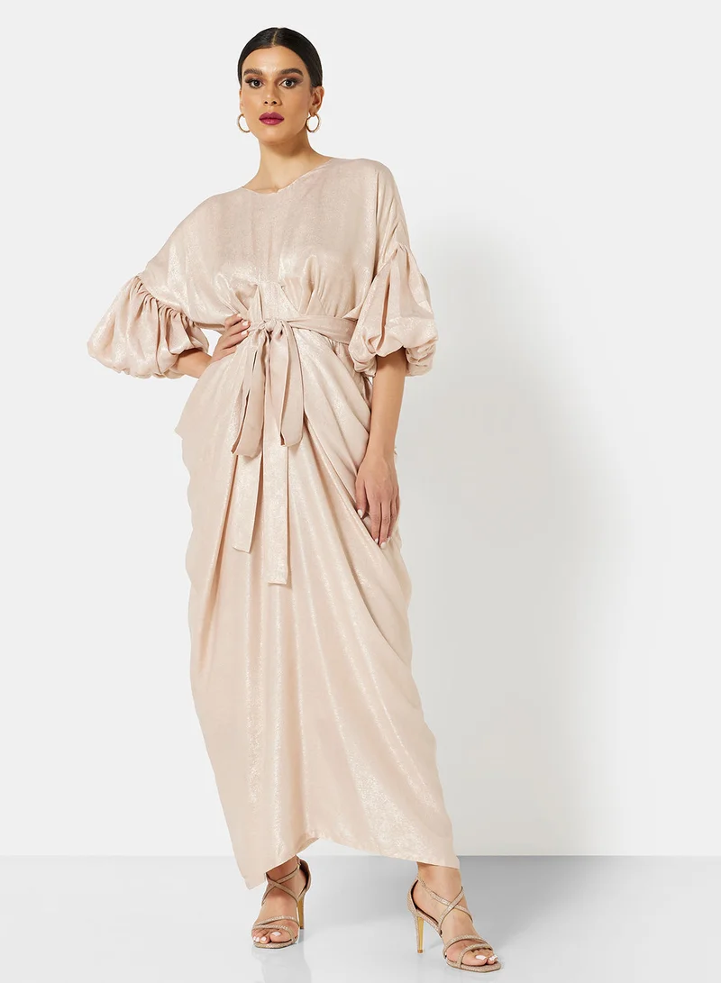 House of Moda Draped Maxi Dress