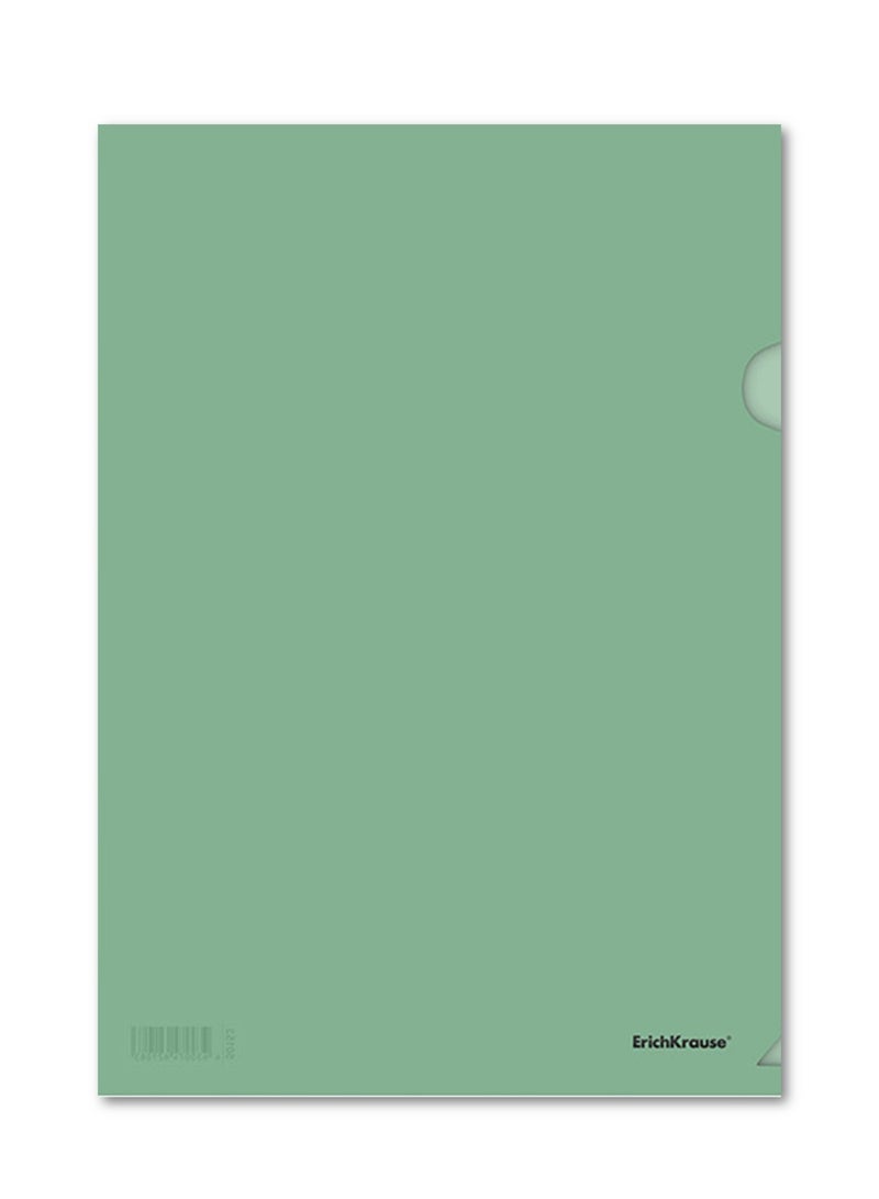 ErichKrause 12-Piece A4 Size Semi-Transparent L-Clear Folder Green - Image 2