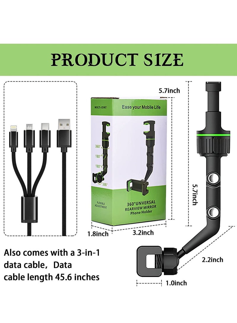 ELTRAZONE 360 Degrees Rotating Car Phone Holder GPS Holder Universal Car Phone Stand for Most Phones - Image 2