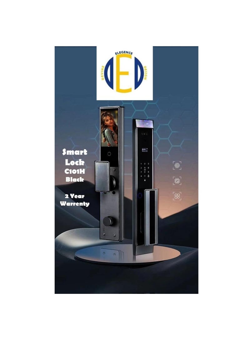 Elegance Smart Lock With Camera C101H (BLACK) - Image 2