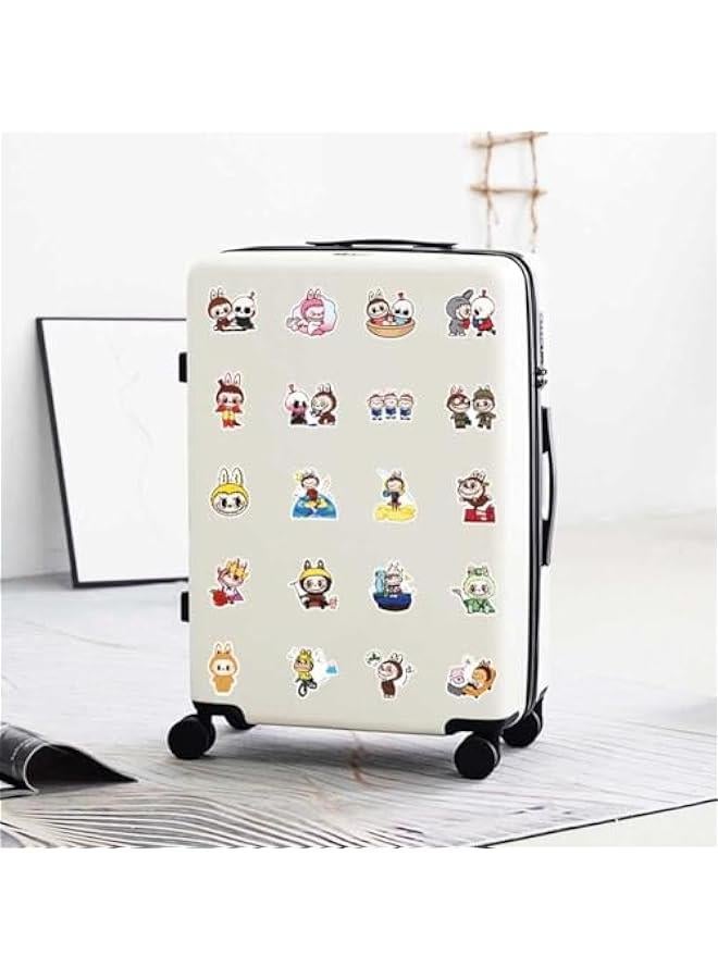 Arabest 53pcs Labubu Cartoon Stickers for Teen Water Bottle, Cool Terror Labubu Waterproof Vinyl Decal for Kids Adult Girl Laptop Skateboard Phone Guitar Travel Case Bike - Image 5