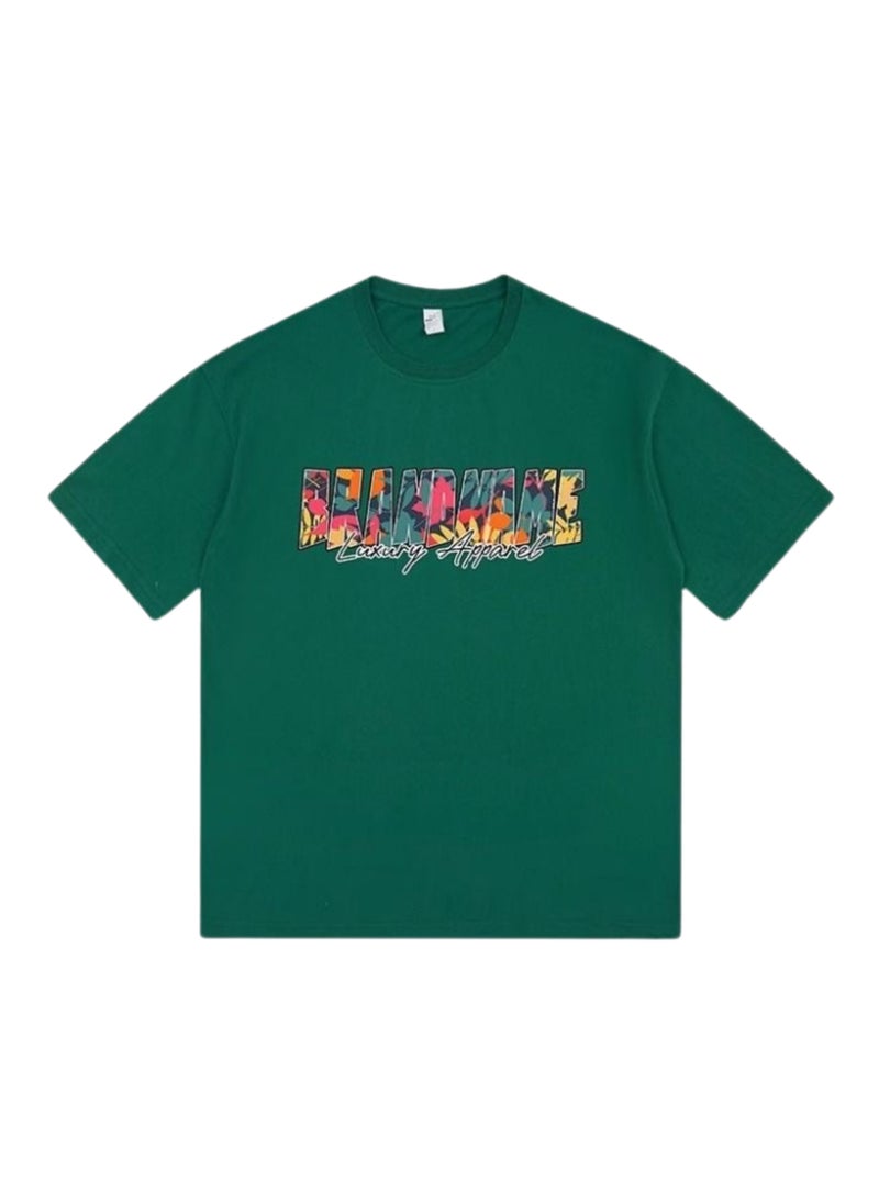 Thirty-One Green Brand Name Printed Unisex Oversized T-shirt  - Image 1