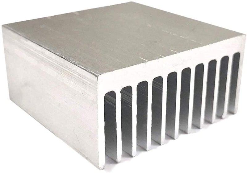 Easycargo 4pcs 40mm Heatsink 40mmx40mmx20mm, Aluminum Heatsink Kit, Cooling Heat Sink for 3D printer Stepper Motor NEMA 17, TEC1-12706 Peltier Thermoelectric Cooler Module LED 40x40x20mm (Silvertone) - Image 2