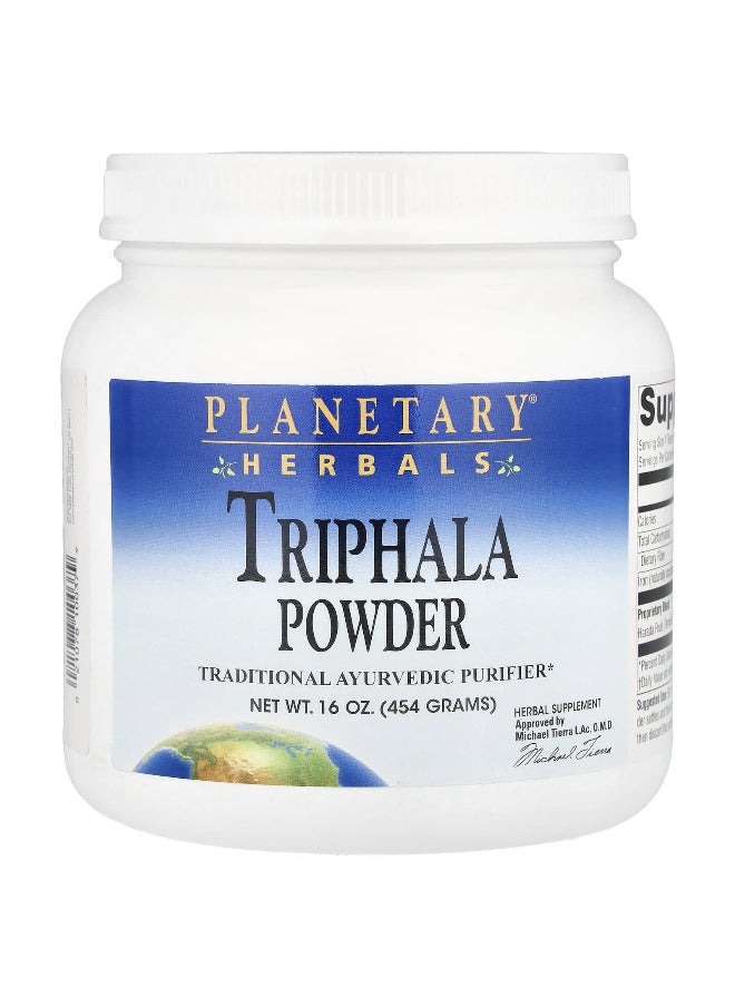 PLANETARY HERBALS Planetary Herbals, Triphala Powder, 16 oz (454 g)  - Image 1