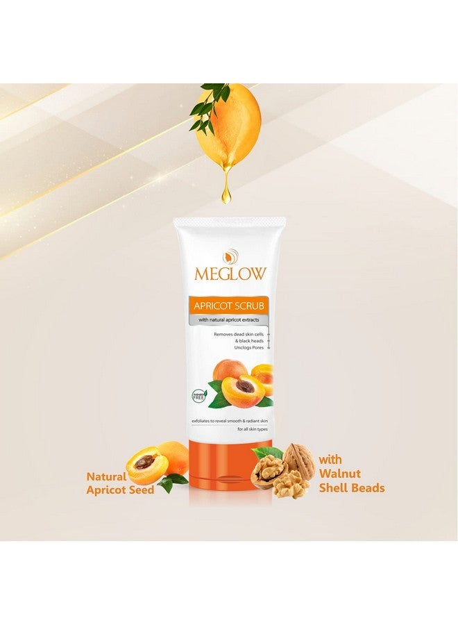 MEGLOW Skincare Combo Pack Of 4- Women'S Face Cream (50G) With Vitamin E And Natural Extracts | Instant Glow Face Wash (70G) | Apricot Scrub (70G) With Wallnut Shell Beads| Lip Shiner (15G) For Moisturized Lips | Paraben Free | For Glowing Skin - Image 5