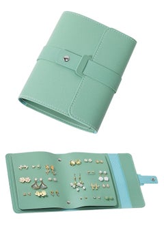 Generic Earring Holder Organizer with Foldable Book Design Earring Book Organizer, Portable Pu Leather Travel Earring Case  - Image 1
