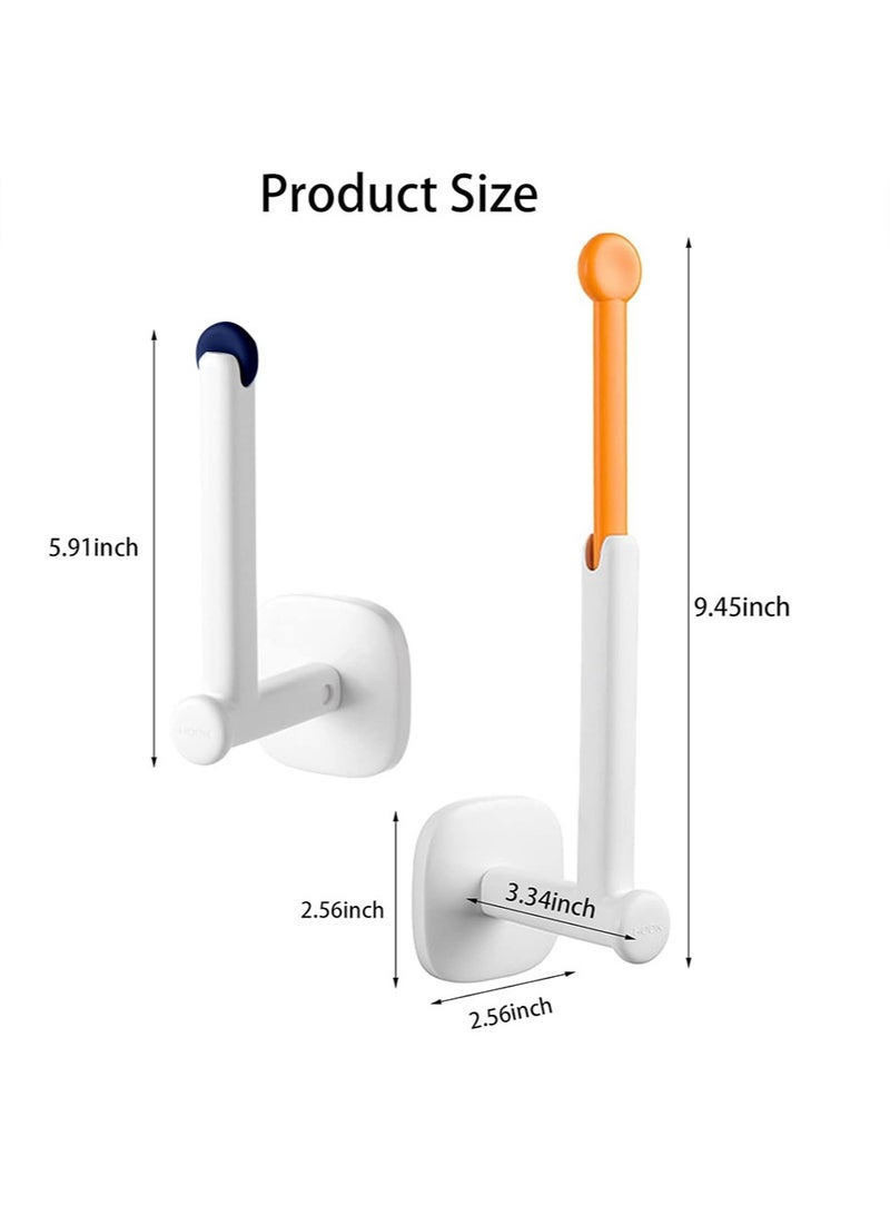 2 Pack Hooks, L Shape Retractable Organizer, Adjustable Length Adhesive Hair Hairband Tie Holder, Self-Adhesive Curtain Hooks Organize and Decorate,Wall Hooks Stand Organizer Storage Holder - Image 2