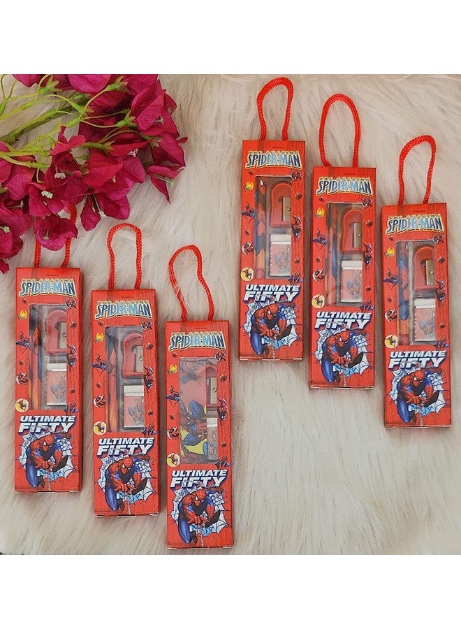 Tera13 Return Gifts For Kids Stationery Gifts For Boys(10 Pcs) Stationary Set Kit For Boys Cartoon Theme Pencil Eraser Sharpener For Kids Stationary Items Return Gifts For Kids, Multicolor - Image 5