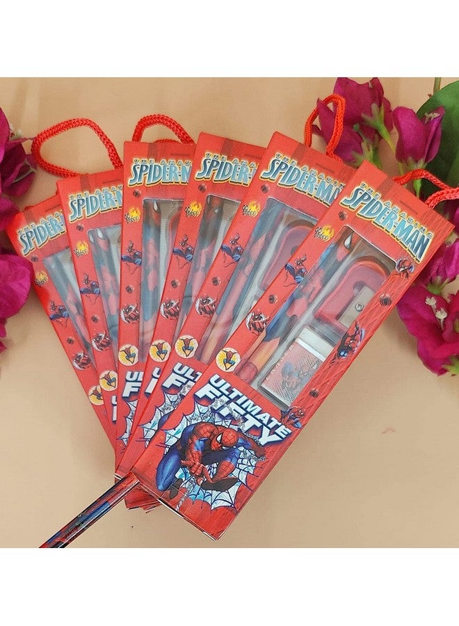 Tera13 Return Gifts For Kids Stationery Gifts For Boys(10 Pcs) Stationary Set Kit For Boys Cartoon Theme Pencil Eraser Sharpener For Kids Stationary Items Return Gifts For Kids, Multicolor - Image 4