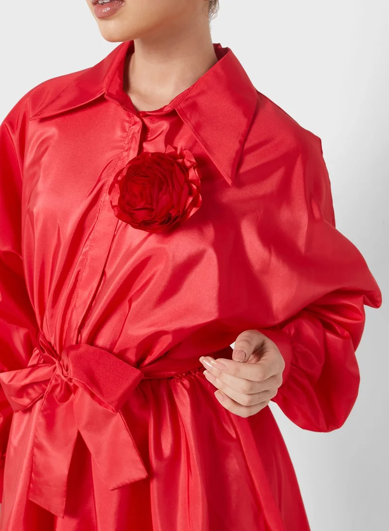 Nocturne Rose Accent Dress