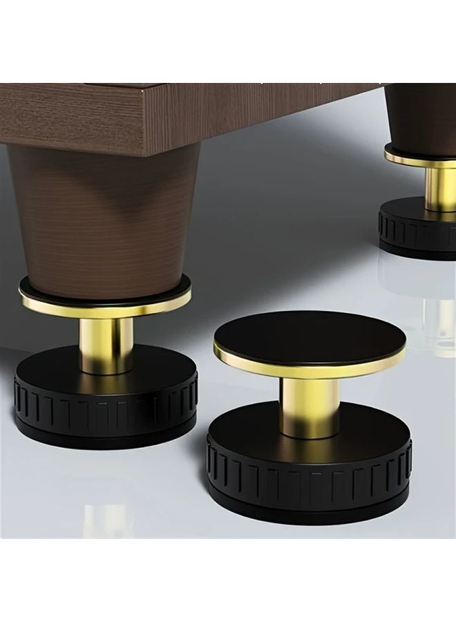 4 Pcs Heavy Duty Metal Furniture Leg Levelers Adjustable Anti Slip Base For Tables Sofas Cabinets - Image 4
