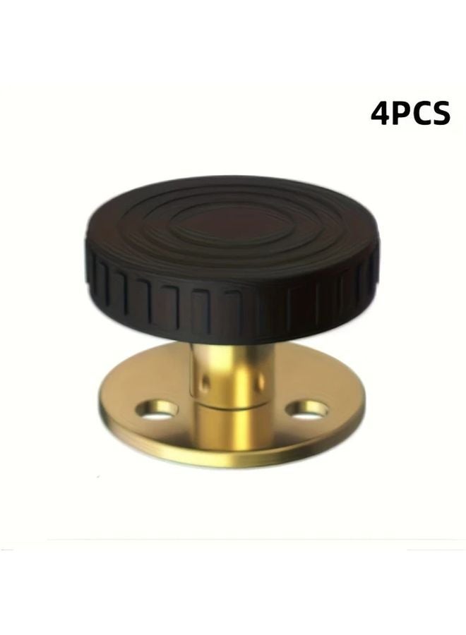 4 Pcs Heavy Duty Metal Furniture Leg Levelers Adjustable Anti Slip Base For Tables Sofas Cabinets - Image 1