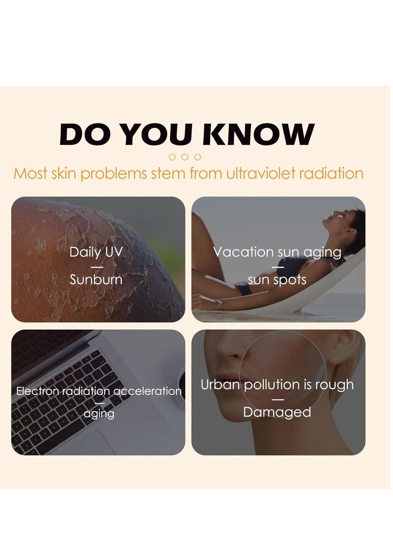 إيلهو بودرة واقية من الشمس، بودرة معدنية واقية من الشمس SPF 50 PA++ - بودرة تثبيت مع فرشاة، خافي عيوب، تحكم طويل الأمد في الزيت، حماية من الشمس لجميع أنواع البشرة، خفيفة الوزن غير لامعة (1 قطعة) - Image 5