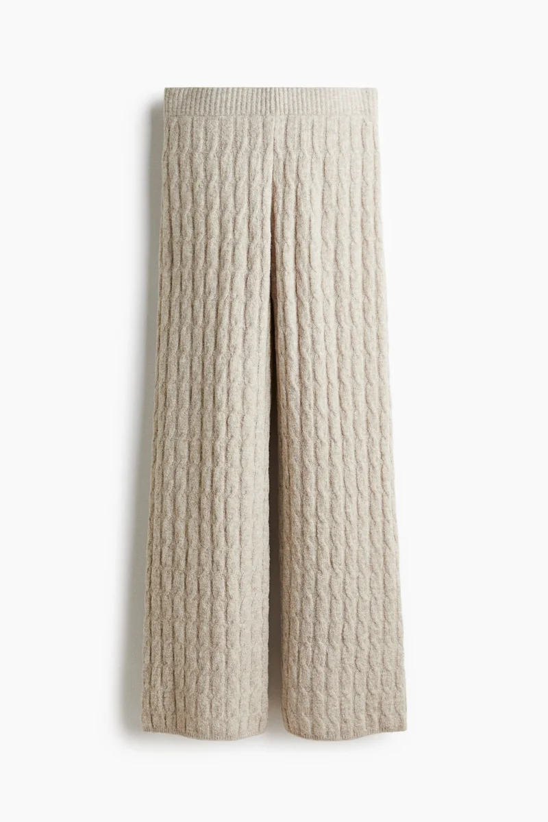 H&M Cable-knit trousers