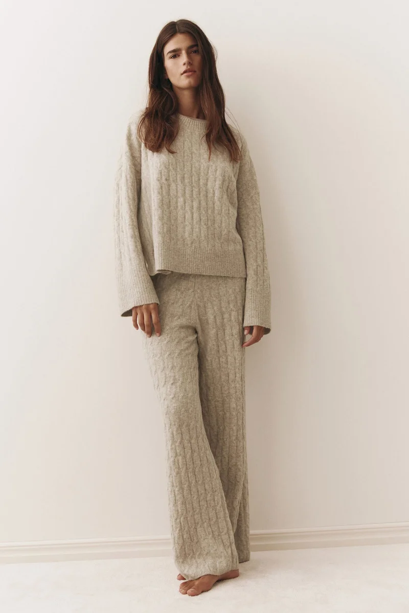 H&M Cable-knit trousers