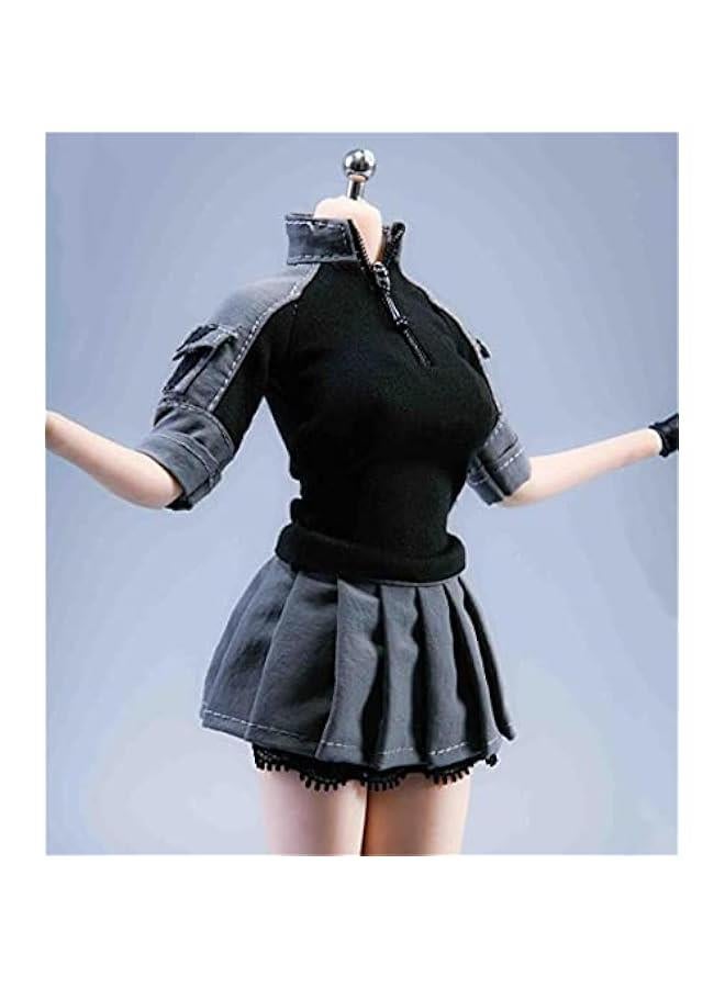 1/6 Scale Figure Doll Clothes, Top+Skirt, Outfit Costume for 12 inch Female Action Figure Phicen/TBLeague CM144(A)  - Image 1