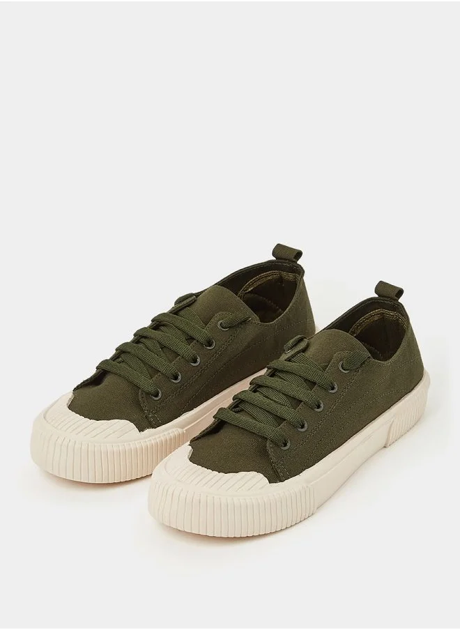 Styli Canvas Lace Up Casual Shoes