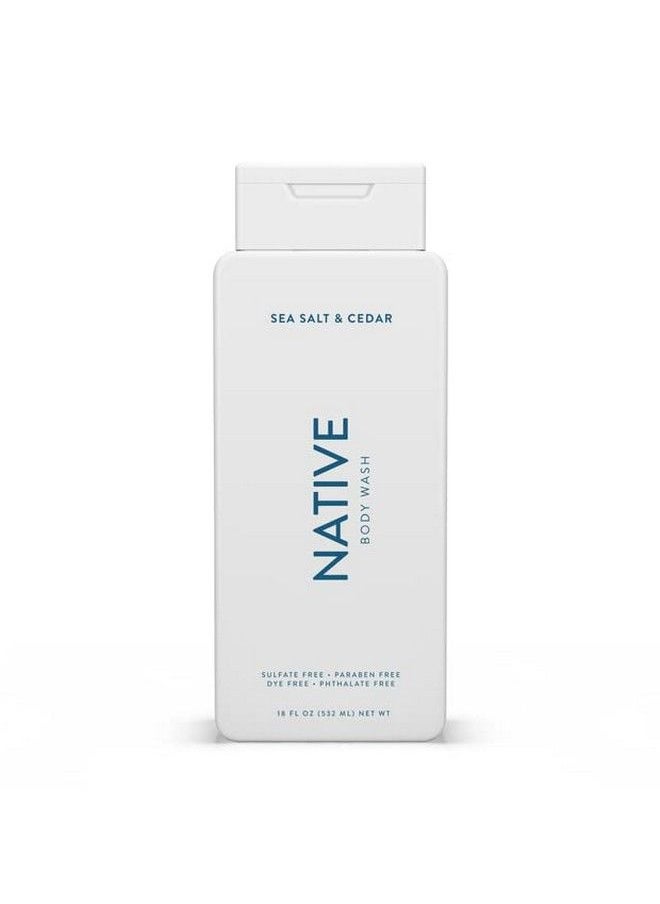 native Sea Salt & Cedar Body Wash 18Oz Pack Of 2  - Image 1