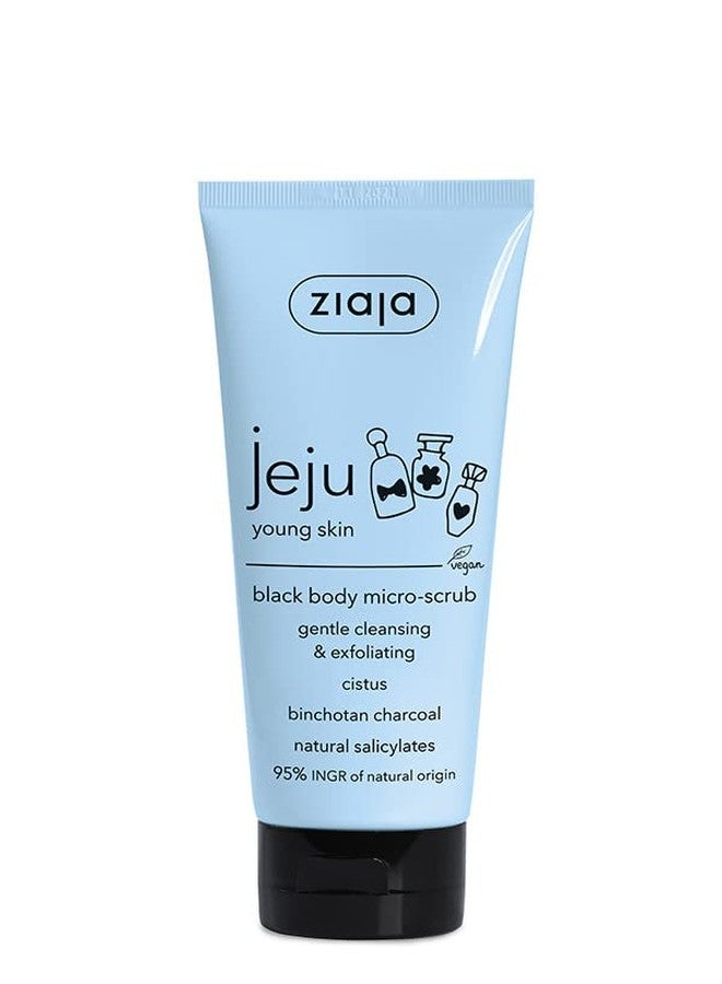 Ziaja Jeju Black Micro-Scrub & Body Wash (200 Ml) - Image 1