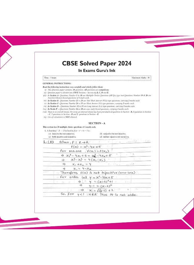 null - PW CBSE | Class 12 | 15 Sample Question Papers Mathematics for 2025 Exam | Competency-Based Learning | PYQ 2024 with Topper's Explanations, CBSE SQP & CBSE Practice Questions - Image 1