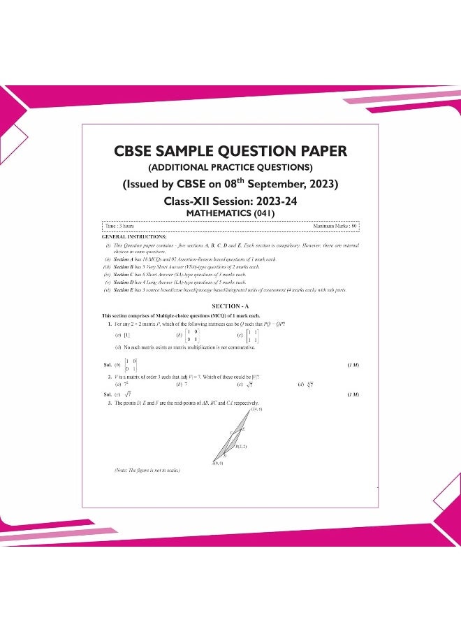 null - PW CBSE | Class 12 | 15 Sample Question Papers Mathematics for 2025 Exam | Competency-Based Learning | PYQ 2024 with Topper's Explanations, CBSE SQP & CBSE Practice Questions - Image 1