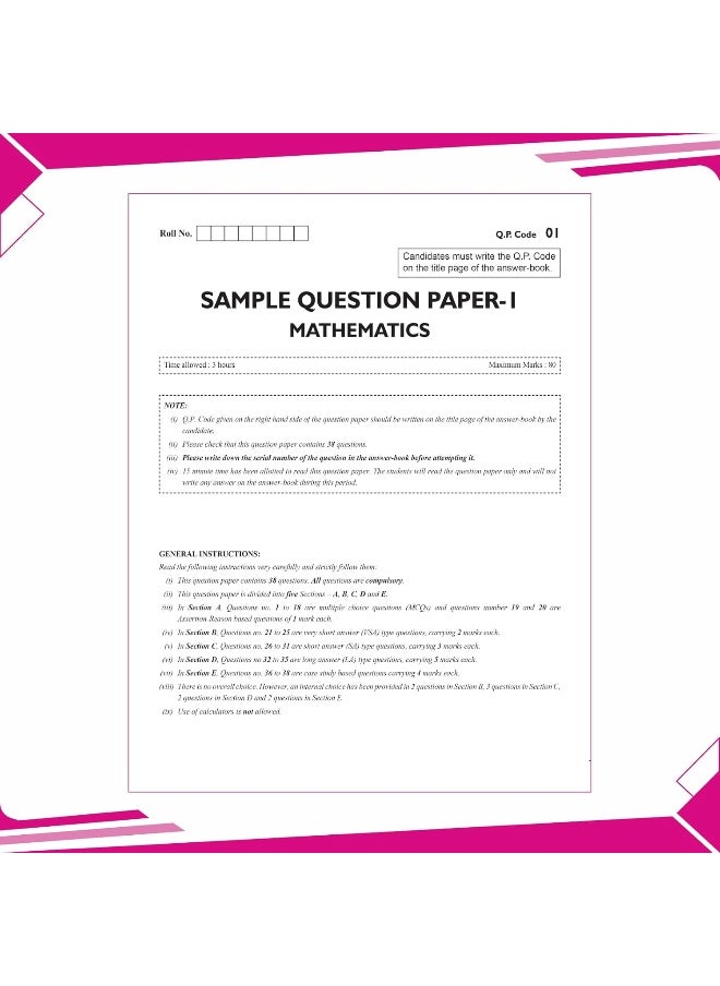 null - PW CBSE | Class 12 | 15 Sample Question Papers Mathematics for 2025 Exam | Competency-Based Learning | PYQ 2024 with Topper's Explanations, CBSE SQP & CBSE Practice Questions - Image 1