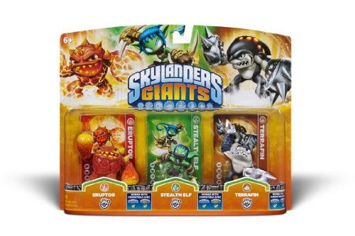 Activision Skylanders Giants Triple Pack #6 (Eruptor, Stealth Elf & Terrafin) - Image 2