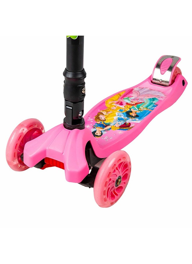 Dream Land Foldable Light Wheels Pink Scooter - 316A  - Image 3