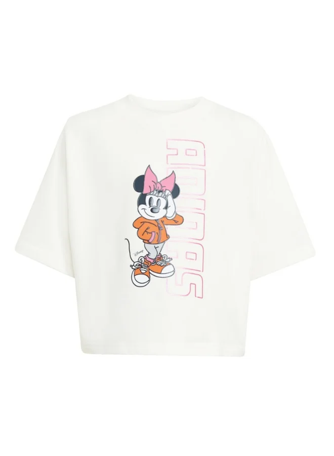 Adidas Adidas Lg Dy Mi T White T-Shirt (Short Sleeve) T-Shirts For Kids