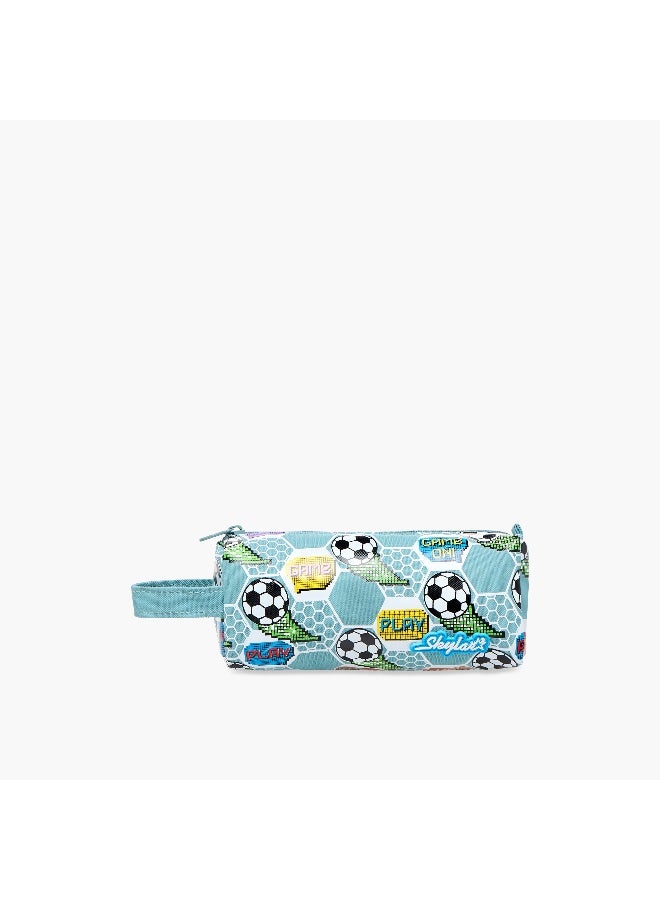Skylar Pouch-Football-Gaming With Name Card-1 Cmprt- (Polyester) Gray \ 20.5X9.5X9.5 - Image 1