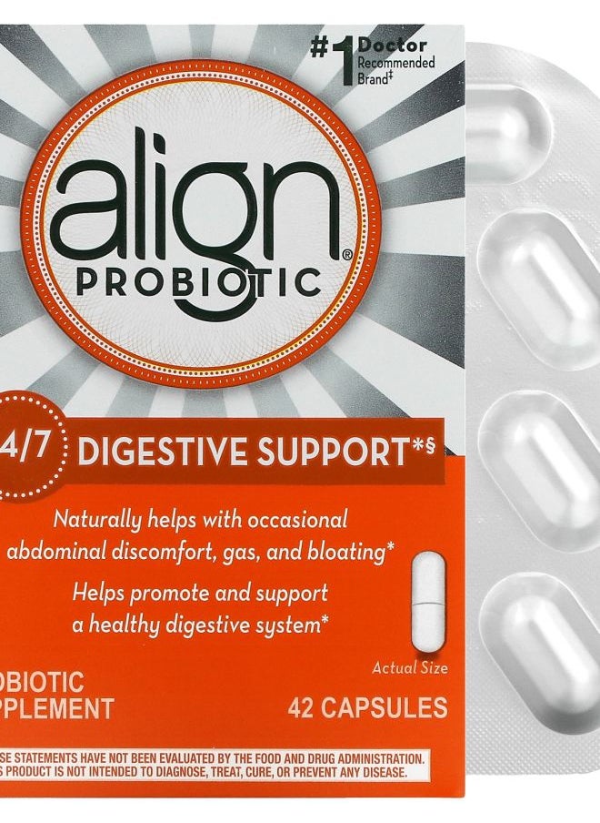 Align Probiotics 24/7 Digestive Support Probiotic Supplement 42 Capsules 
